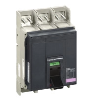 Авт. прекъсвач, ComPact NS1000H, 70kA/415VAC, 1000A, фиксиран, електрическо управление, без изключващо у-во, 3P
