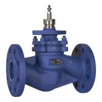 V292 Globe Valve, 2-Way, PN25, Flanged, DN150, 350 Kvs, Nodular Iron Body and Stainless Steel Trim, Stem Down Closed
