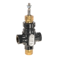 Venta V311T Globe Valve, 3-Way, PN16, Rp 1/2 Internal Thread, DN15, 2.5 Kvs, Nodular Iron, Brass plug,