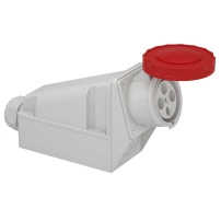 Индустриален контакт за стенен монтаж, Mureva PK, 125A, 3P+E, 400V, IP67