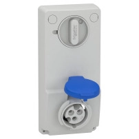 SOCKET UNIKA W/INTERLOCK 16A 2P-E 200-25
