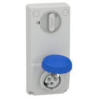SCHNEIDER ELECTRIC Контакт с блокировка Unika, 16A, 2P+E, 200..250V AC, IP65, за панелен м-ж