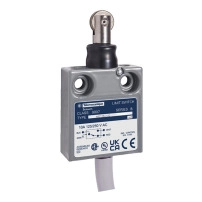 Limit switch, 9007, ms parallel roller plunger, booted, 9' bottom cable