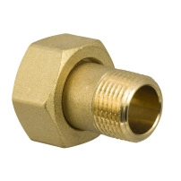 2xDN10 External Threaded End Connections with Fibre Gaskets, G 1/2 to valve - R 3/8 (External taper) to pipe