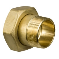 2xDN50 External Threaded End Connections with Fibre Gaskets, G 2.1/2 to valve, R 2 (External taper) to pipe