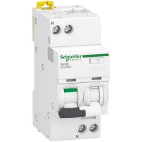 Residual current breaker with overcurrent protection (RCBO), Acti9 iCV40H, 1P+N, 10A, B curve, 10000A, A type, 30mA