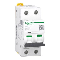 SCHNEIDER ELECTRIC Miniature circuit breaker Acti9 iC60H, 2P, 4A, D curve