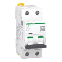 SCHNEIDER ELECTRIC MCB Acti9 iC60H, 2P, 16A, D curve, HS code: 85362010, COO:FR, 0.2kg /PO:40620795/