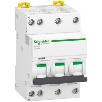 SCHNEIDER ELECTRIC Miniature circuit breaker, Acti9 iC40N, 3P+N, 16 A, C curve