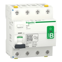 SCHNEIDER ELECTRIC Residual current circuit breaker, Acti9 iID, 4P, 40A, B-SI type, 300mA