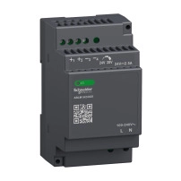SCHNEIDER ELECTRIC Regulated power supply, 100-240V AC, 24V 2.5 A, single phase, modular