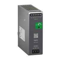 SCHNEIDER ELECTRIC Regulated Power Supply, 100..240V AC, 24V 5A, single phase