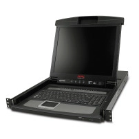 17" LCD рак конзола с вграден 16-портов аналогов KVM превключвател