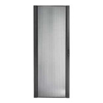 NetShelter SX 48U 750 мм широка перфорирана извита врата черна