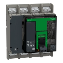 Прекъсвач, ComPacT NS800L, 150kA at 415VAC, 4P, фиксиран, ръчно управление, MicroLogic 5.0 контролен блок, 800A