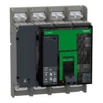 Прекъсвач, ComPacT NS1250N, 50kA at 415VAC, 4P, фиксиран, ръчно управление, MicroLogic 6.0 контролен блок, 1250A
