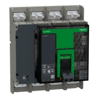 Прекъсвач, ComPacT NS1600H, 70kA at 415VAC, 4P, фиксиран, ръчно управление, MicroLogic 5.0 контролен блок, 1600A