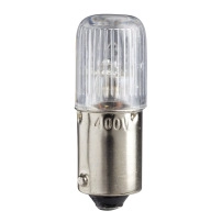 SCHNEIDER ELECTRIC Neon bulb, BA9s, clear, 230V AC