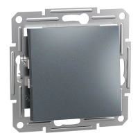 Еднопол. ключ Стомана Asfora-1pole switch-10AX screwless stl