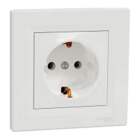 Контакт Шуко бял ASFORA EPH2900121