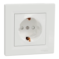 Контакт Шуко с детска защита бял ASFORA EPH2900221