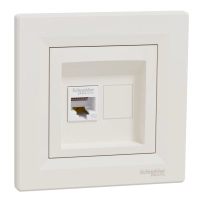 Компют. розетка RJ45 cat5e UTP ASFORA крем EPH4300123