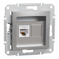 Компют. розетка RJ45 cat5e UTP ASFORA Алуминий