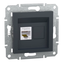 Компютърна розетка Asfora-1xRJ45 cat.5e UTP anthracite