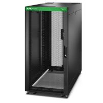 EASY RACK Сървърен шкаф 600mm/24U/1200mm, с покрив, странични панели, колелца, крачета и 4 скоби, без дъно, черен