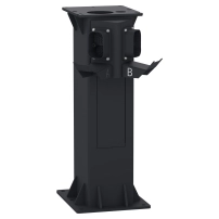 Pedestal, 60kW wallbox 0.75m, 2xCCS2