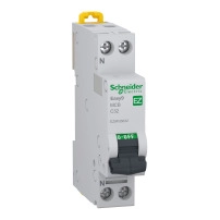 Miniature circuit breaker (MCB), Easy9, 1P+N, 32A, C curve, 6000A (IEC/EN 60898-1)