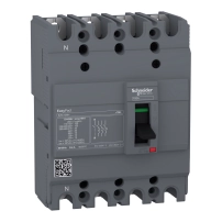 Автоматичен прекъсвач EasyPact EZC100H - TMD - 20 A - 4 полюса 3d