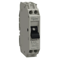 прекъсвач, TeSys GB2, 1P+N, 6A, Icu 1.5kA at 240V, Thermal magnetic, DIN rail mounted