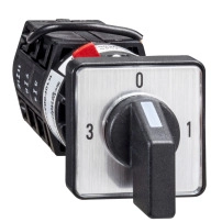 SCHNEIDER ELECTRIC Cam ammeter switch, 3L-N, 90°, 10A, za Ø 16 or 22 mm