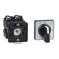 SCHNEIDER ELECTRIC Cam stepping switch, 22mm, 1 pole, 5 steps, 45 degree, 12A, 45x45mm