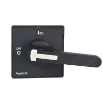 SCHNEIDER ELECTRIC Black andle, black front, 1-3 padlocking,4 screws fixing, for V5/V6