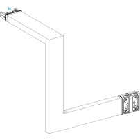Multiple, Canalis KSA400, алуминий, 400A, all sides made to measure, upward then turns right, 3L+N+PE, бял RAL9001