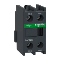 SCHNEIDER ELECTRIC Auxiliary contact block, TeSys D, 2NO, front mountin, screw clamp terminals