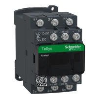 SCHNEIDER ELECTRIC Contactor, 3P(3NO), AC-3, <=440V 12A, 72VDC coil