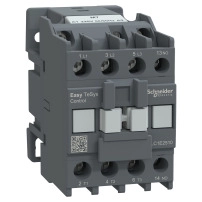 Контактор Easy TeSys Control,LC1E,3P(3NO),AC-3,<=440V,25A,220V AC бобина,50/60Hz,1NO спомагателен контакт