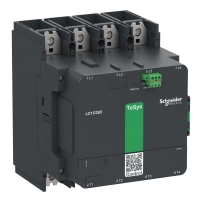 Високомощен контактор, TeSys Giga, 4 полюса (4NO), AC-1 <=440V 550A, стандартна версия, 48…130V широколентова AC/DC намотка