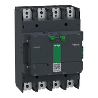 Високомощен контактор, TeSys Giga 800, 4P(4NO), AC-1 <=440V 1050A, разширена версия, 200-500V широколентова AC/DC намотка
