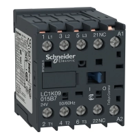 SCHNEIDER ELECTRIC Contactor - 3P, AC-3, <= 440V, 9A, 1 NC aux., 115 V AC coil