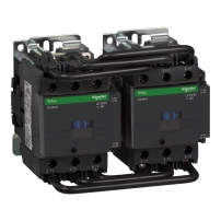 SCHNEIDER ELECTRIC Reversing Contactor, TeSys Deca, 3P(3NO), AC-3/AC-3e, <=440V 95A, 230V AC 50/60Hz coil, screw clamp terminals