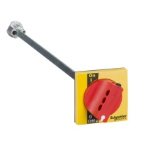 SCHNEIDER ELECTRIC Extended rotary handle, Compact INS40 to INS60, IP55, red handle on yellow front