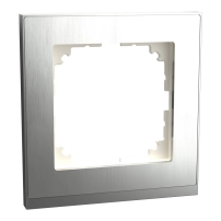 M-Pure Decor 1-gang frame St.Steel
