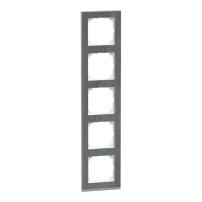 M-Pure Decor 5-gang frame Slate