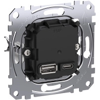 USB charger insert type A+C 45W PD