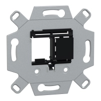 Adapter plate multimedia keystone 2 gang