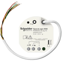 SCHNEIDER ELECTRIC Blind/switch actuator, SpaceLogic KNX, 2 gang, 3 binary inputs, KNX Secure
